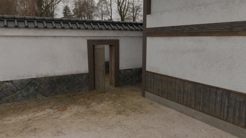 【3DCG】弓道場セット