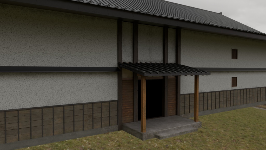 【3DCG】弓道場セット