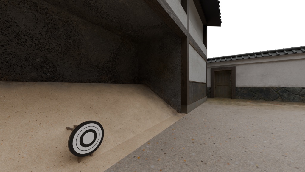 【3DCG】弓道場セット