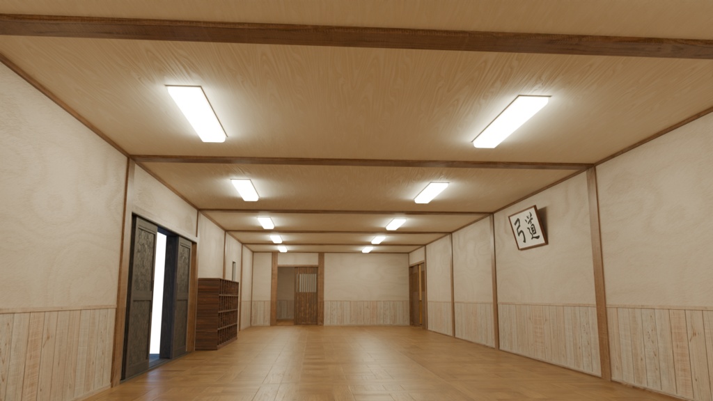 【3DCG】弓道場セット