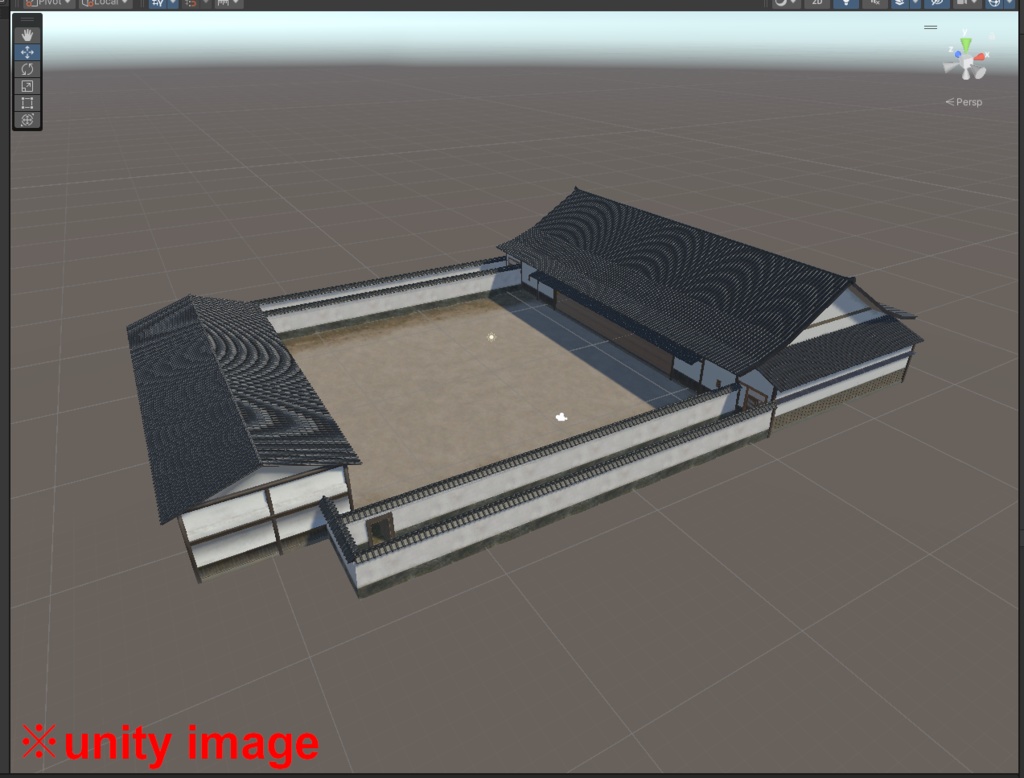 【3DCG】弓道場セット