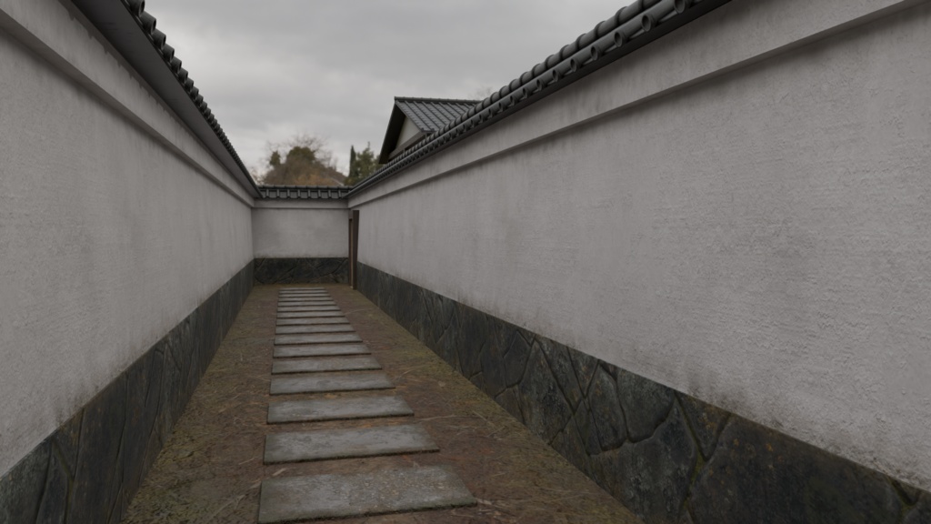 【3DCG】弓道場セット