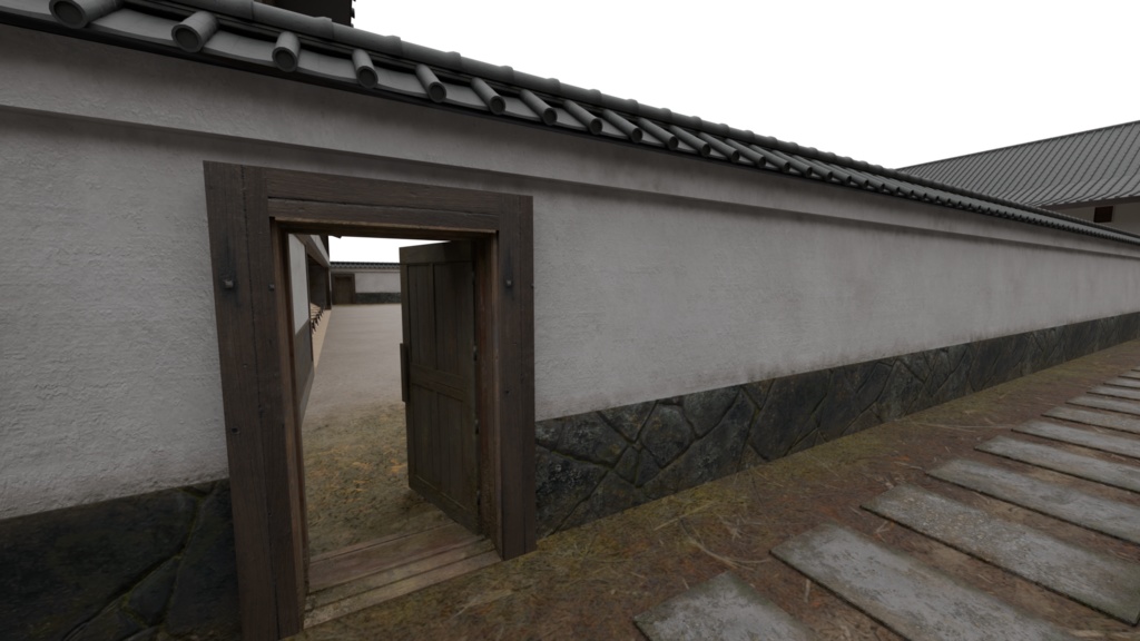 【3DCG】弓道場セット