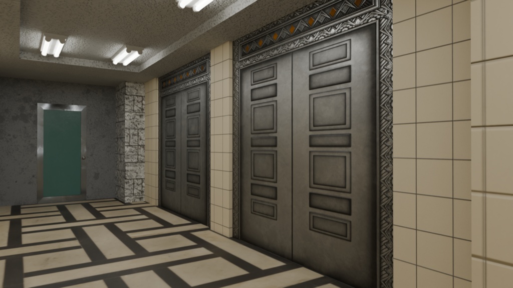 【3DCG】雑居ビル4種セット
