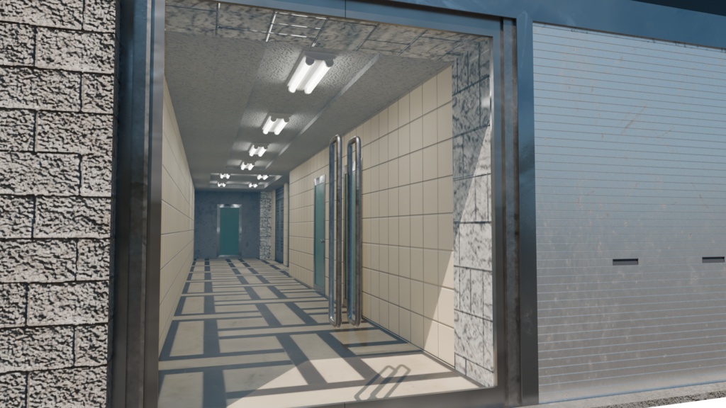 【3DCG】雑居ビル4種セット