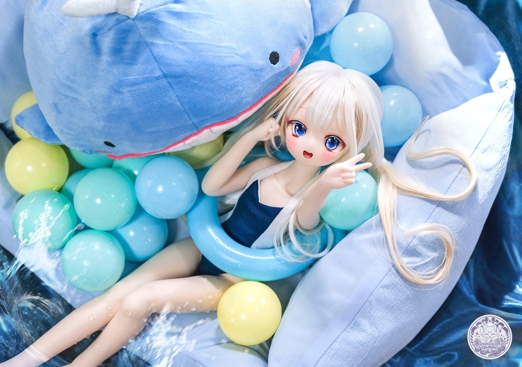 「かぐら水泳部」~2WAY水着~ MDD・SDM通用 ドール服 和風水着 8点セット