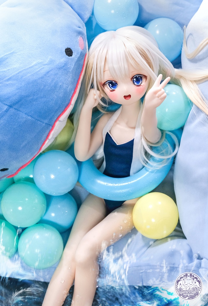 「かぐら水泳部」~2WAY水着~ MDD・SDM通用 ドール服 和風水着 8点セット