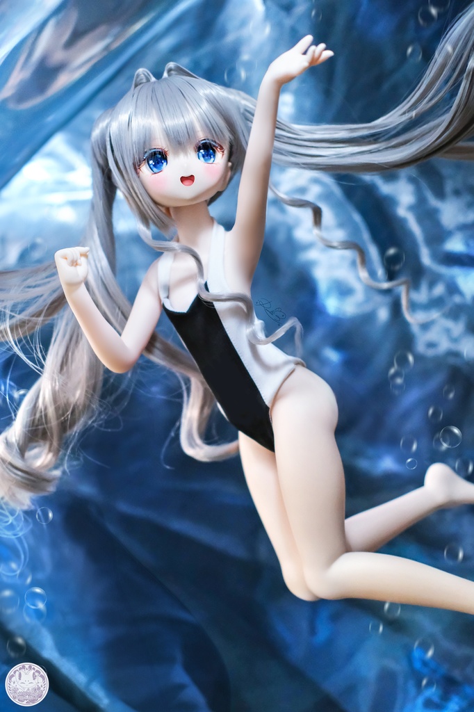 「かぐら水泳部」~2WAY水着~ MDD・SDM通用 ドール服 和風水着 8点セット