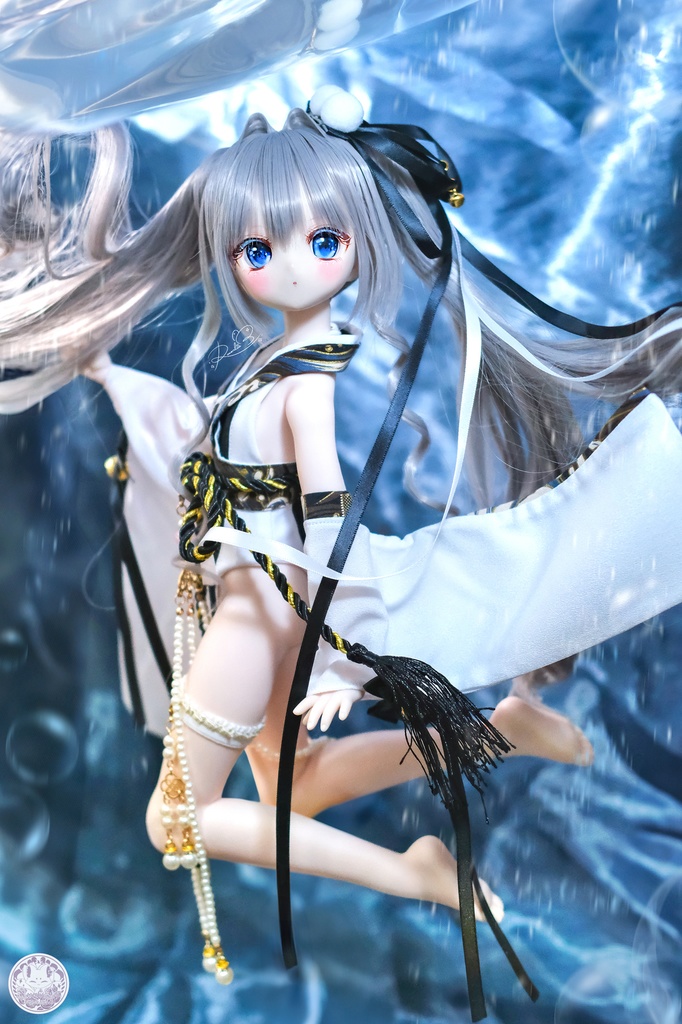 「かぐら水泳部」~2WAY水着~ MDD・SDM通用 ドール服 和風水着 8点セット