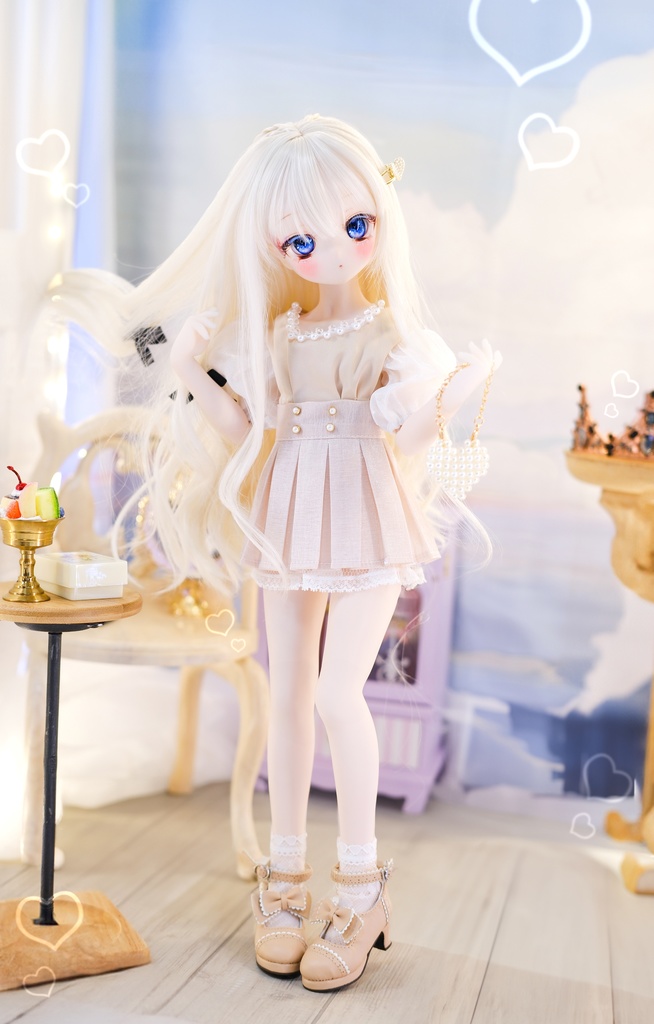 「真珠ビーナス」MDD・SDM通用 ドール服 5点セット