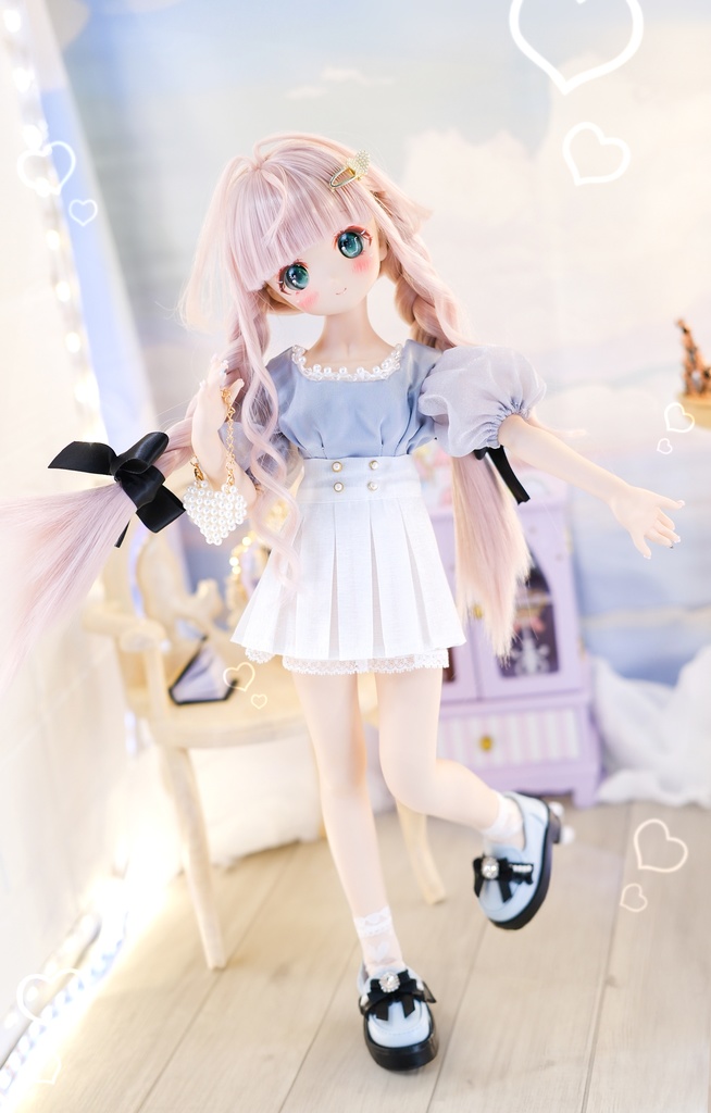 「真珠ビーナス」MDD・SDM通用 ドール服 5点セット