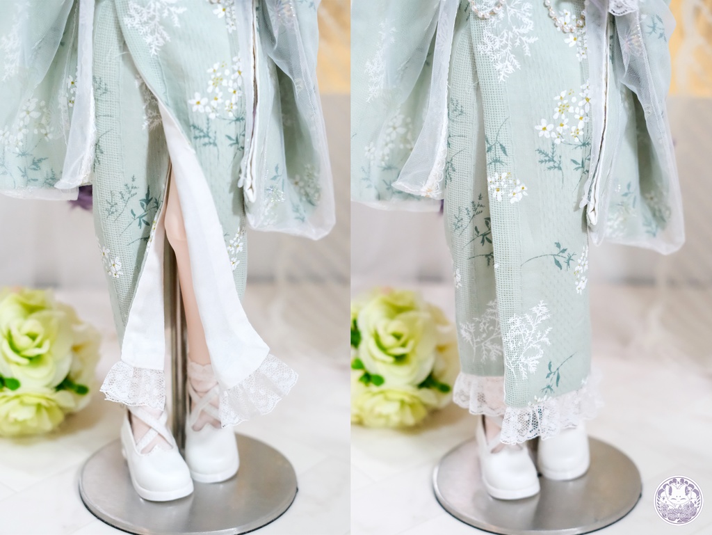 「はくろ小倉」MDD・SDM通用 ドール服 和洋風ドレス 8点セット 着物 浴衣