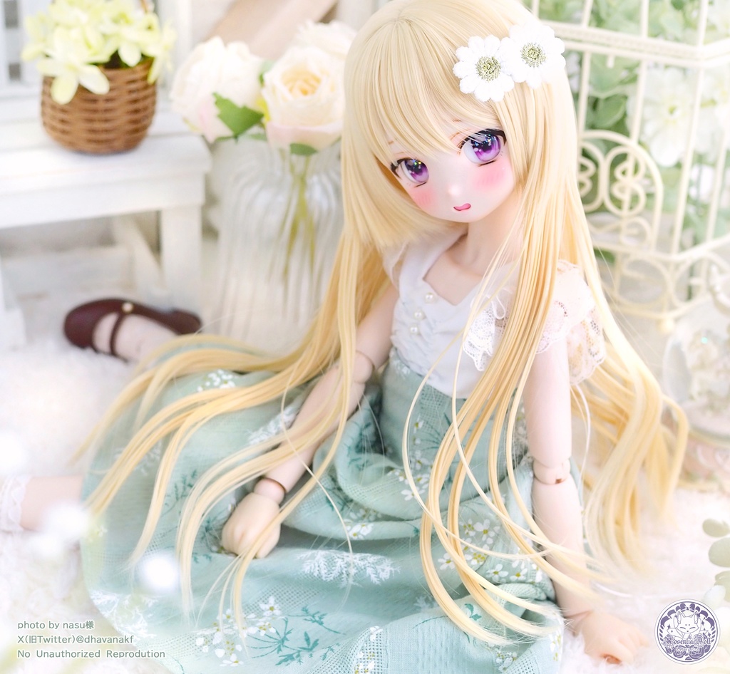 「ブロッサムミューズ」MDD・SDM通用 ドール服 日常スカート 4点セット