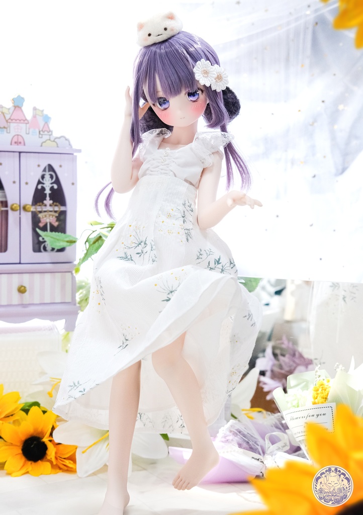 「ブロッサムミューズ」MDD・SDM通用 ドール服 日常スカート 4点セット