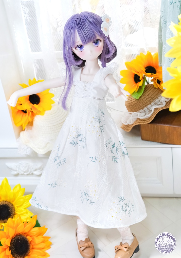 「ブロッサムミューズ」MDD・SDM通用 ドール服 日常スカート 4点セット