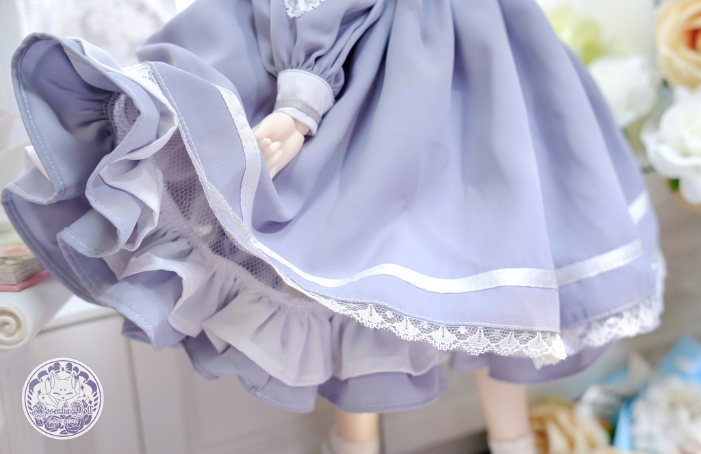 「フラワーレター」MDD・SDM・1/4サイズ通用 ドール服 5点セット