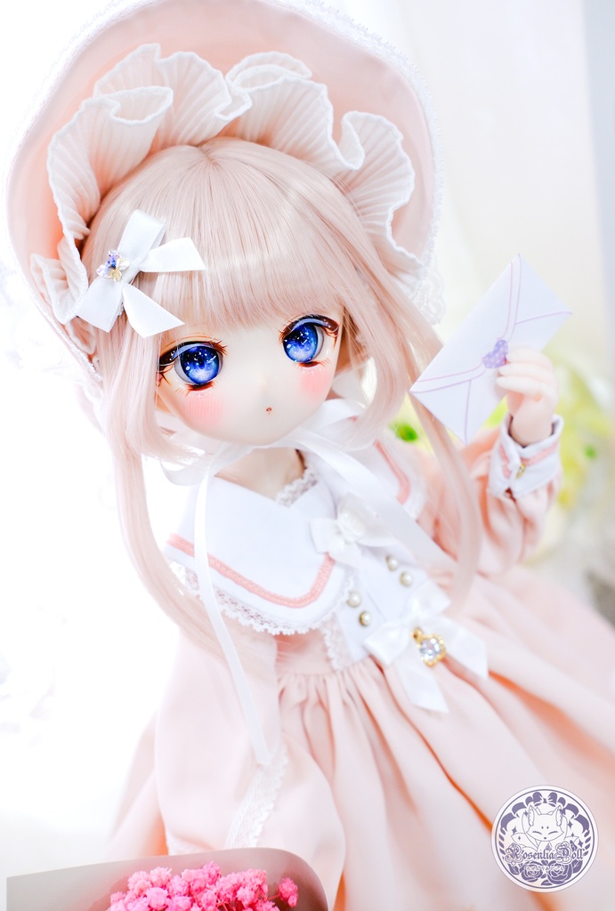 「フラワーレター」MDD・SDM・1/4サイズ通用 ドール服 5点セット