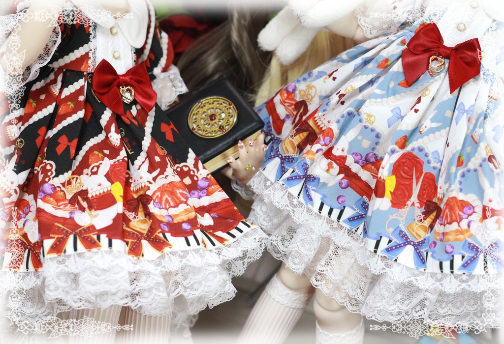 完売御礼】「鏡の国のアリス」MDD・SDM通用 ドール服 ワンピース 