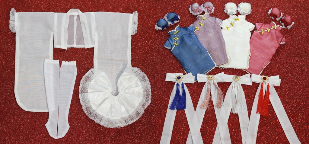 【予約】「中華小娘」MDD・SDM通用 ドール服 チャイナドレス 6点セット