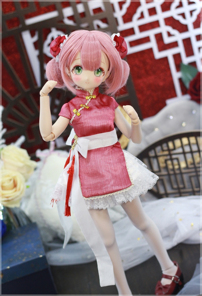 【予約】「中華小娘」MDD・SDM通用 ドール服 チャイナドレス 6点セット