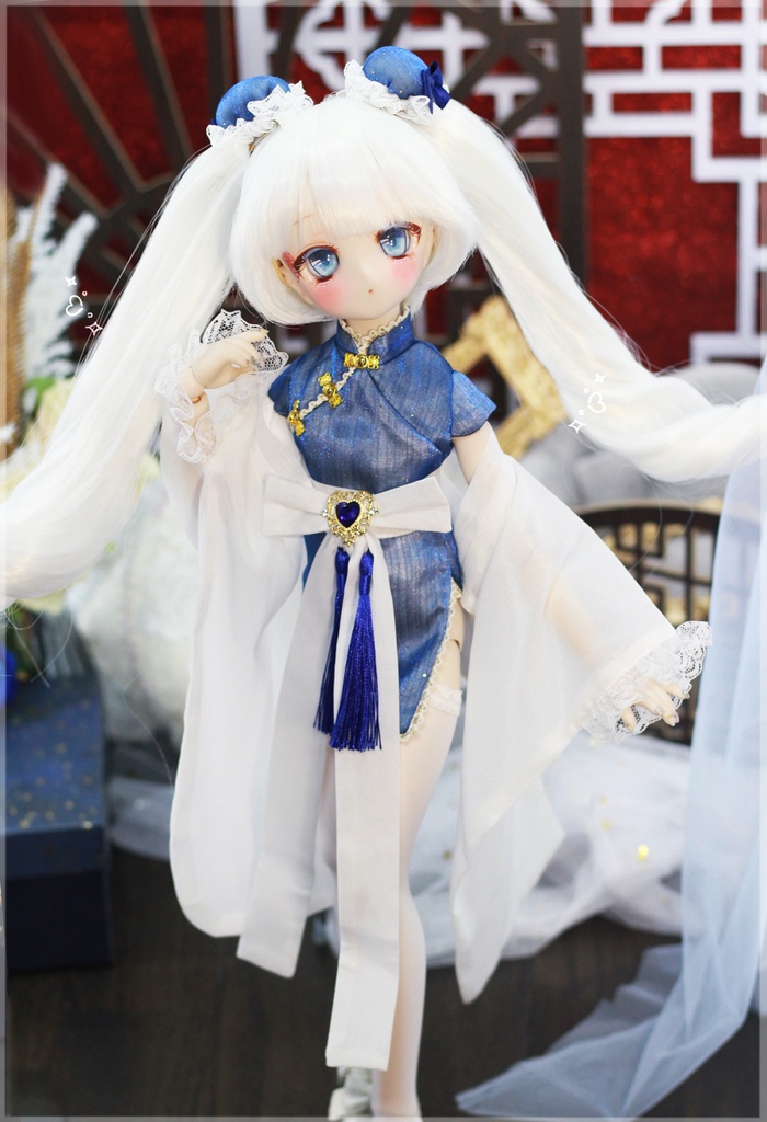 【予約】「中華小娘」MDD・SDM通用 ドール服 チャイナドレス 6点セット