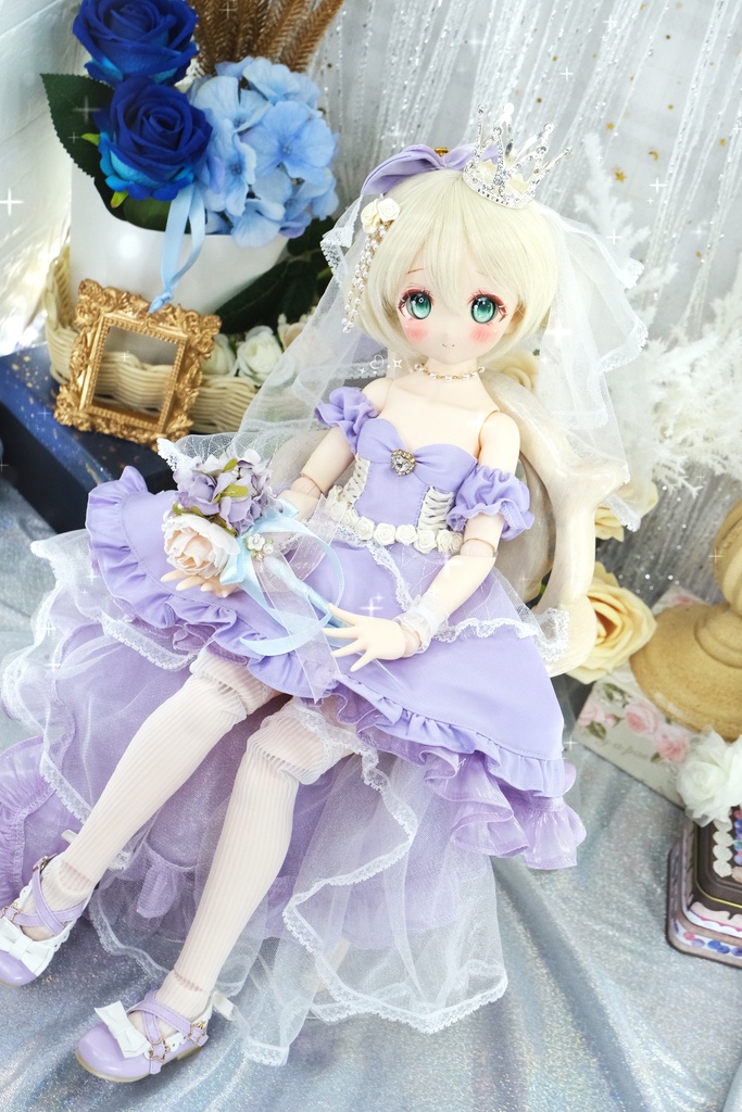 「プリンセスのワルツ」MDD・SDM通用 ウェディングドレス ドール服 11点セット