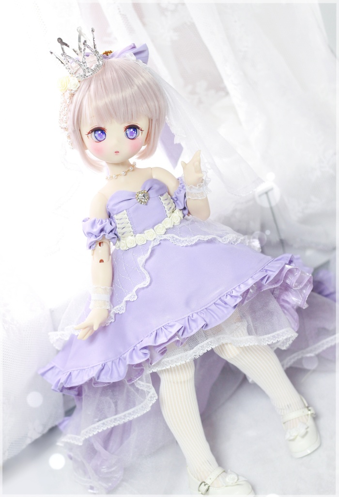 「プリンセスのワルツ」MDD・SDM通用 ウェディングドレス ドール服 11点セット