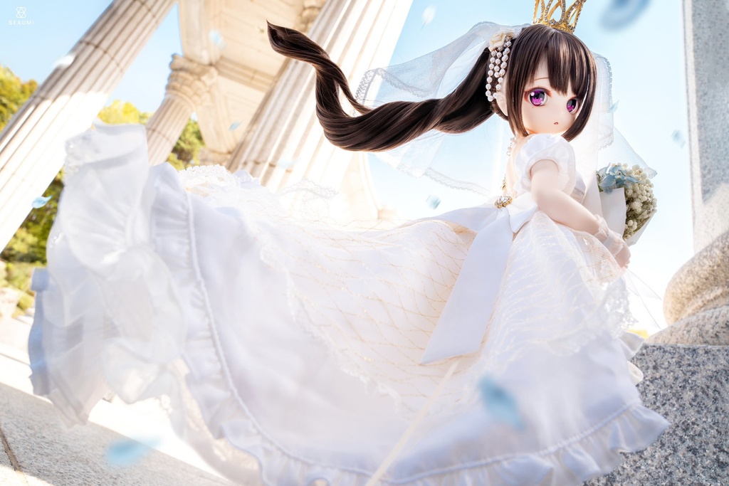 「プリンセスのワルツ」MDD・SDM通用 ウェディングドレス ドール服 11点セット