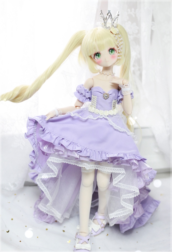 「プリンセスのワルツ」MDD・SDM通用 ウェディングドレス ドール服 11点セット