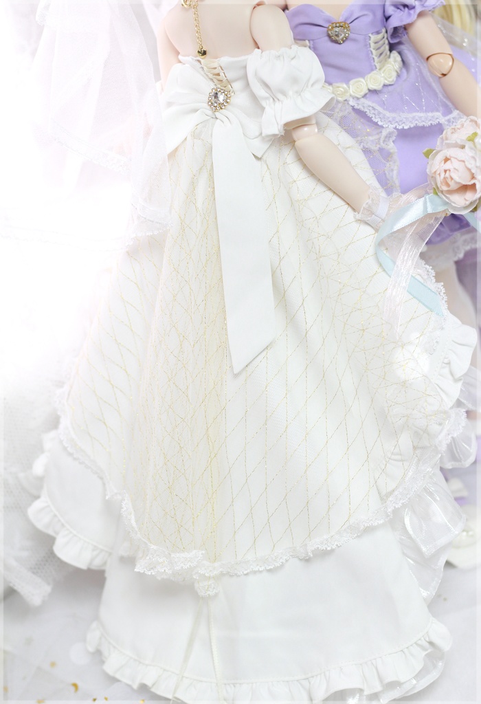 「プリンセスのワルツ」MDD・SDM通用 ウェディングドレス ドール服 11点セット