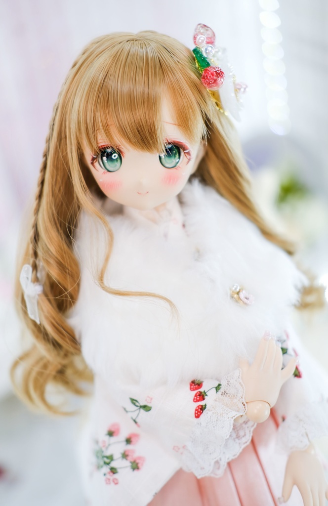 「もふもふショール」 1/4サイズ~1/3サイズドール通用 ファーショール 着物 洋服