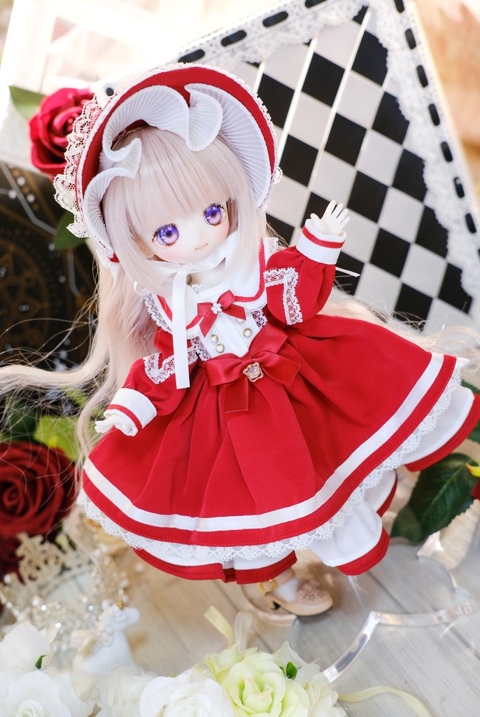 「フラワーレター」幼SD・Tinyfox・1/6通用 ドール服 4点セット