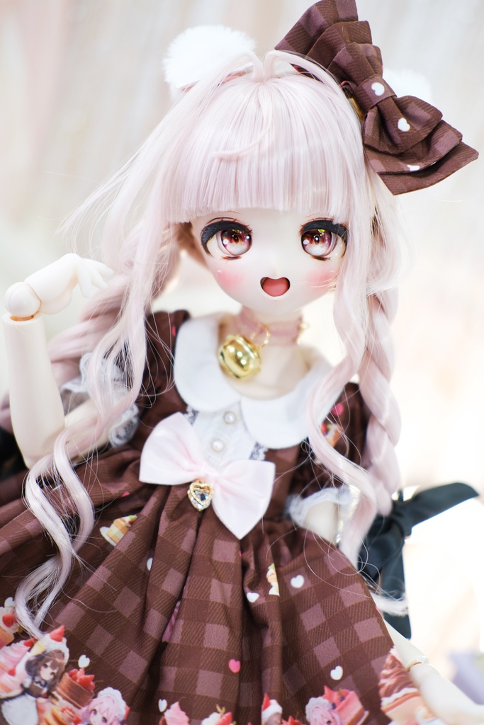 「甘々猫チョコ」MDD・SDM・1/4サイズ通用 ドール服 6点セット
