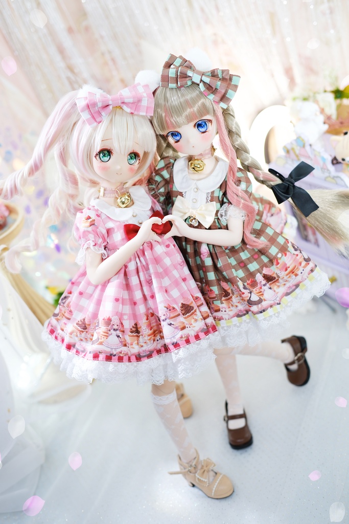 「甘々猫チョコ」MDD・SDM・1/4サイズ通用 ドール服 6点セット