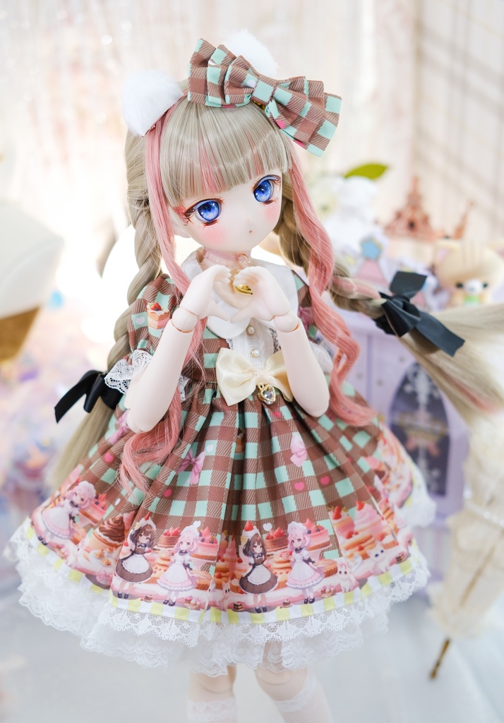 「甘々猫チョコ」MDD・SDM・1/4サイズ通用 ドール服 6点セット