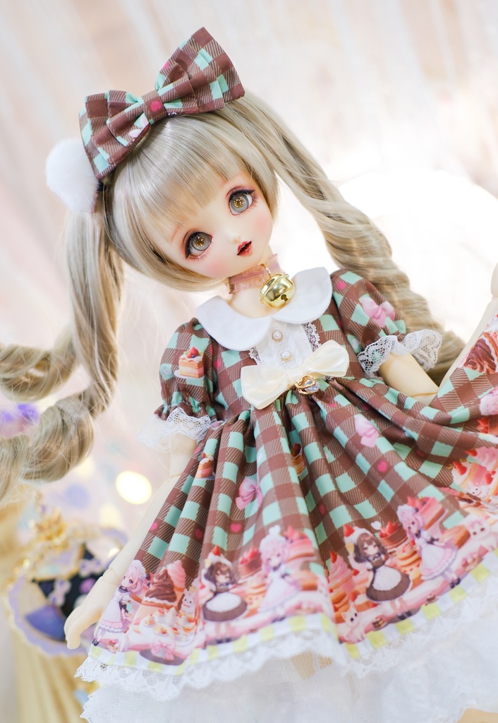 「甘々猫チョコ」MDD・SDM・1/4サイズ通用 ドール服 6点セット