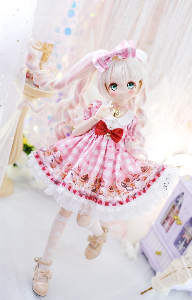 「甘々猫チョコ」MDD・SDM・1/4サイズ通用 ドール服 6点セット