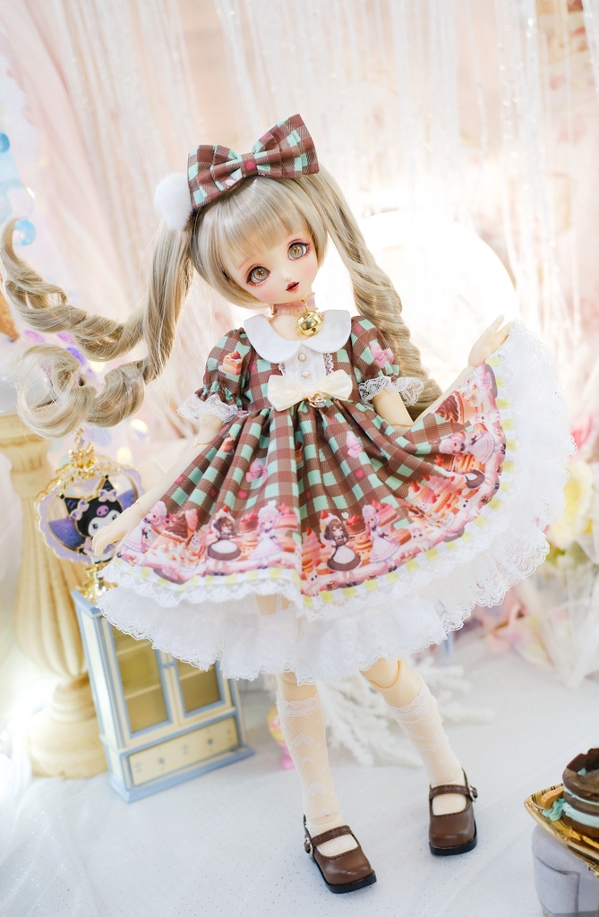 「甘々猫チョコ」MDD・SDM・1/4サイズ通用 ドール服 6点セット