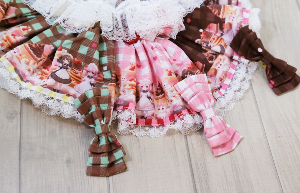 「甘々猫チョコ」MDD・SDM・1/4サイズ通用 ドール服 6点セット