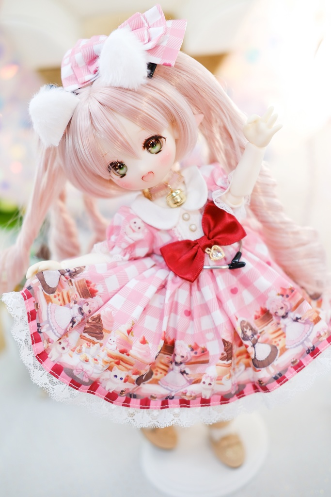 「甘々猫チョコ」Tinyfox・幼SD・1/6サイズ通用 ドール服 6点セット