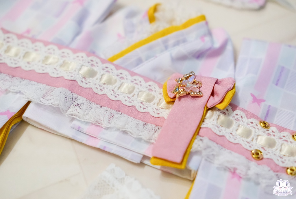 「メイド万華鏡ー桜狐ー」MDD・SDM・1/4サイズ通用 着物ドール服 和風メイド服 11点セット