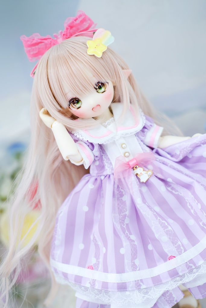 「びょんびょん天使飴」Tinyfox・幼SD・1/6サイズ通用 ドール服 5点セット