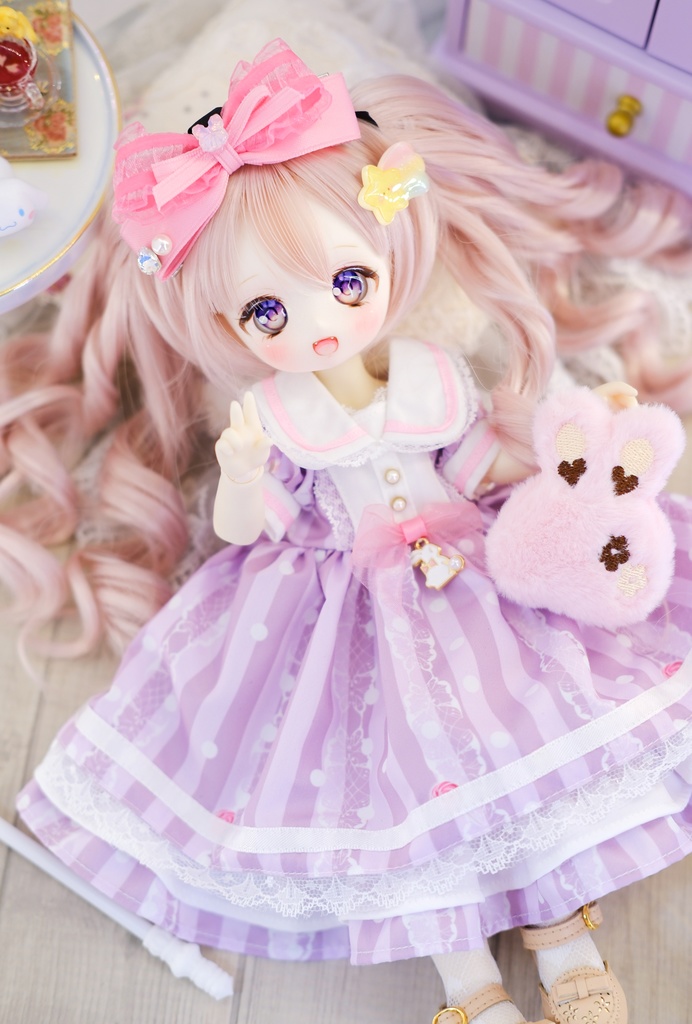 「びょんびょん天使飴」Tinyfox・幼SD・1/6サイズ通用 ドール服 5点セット