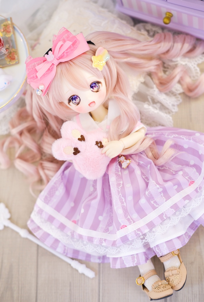 「びょんびょん天使飴」Tinyfox・幼SD・1/6サイズ通用 ドール服 5点セット