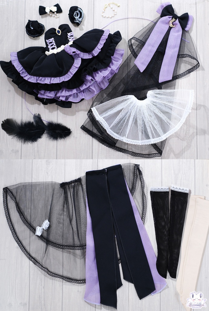 「零時のシラトリ」MDD・SDM・1/4サイズ通用 ドール服 10点セット