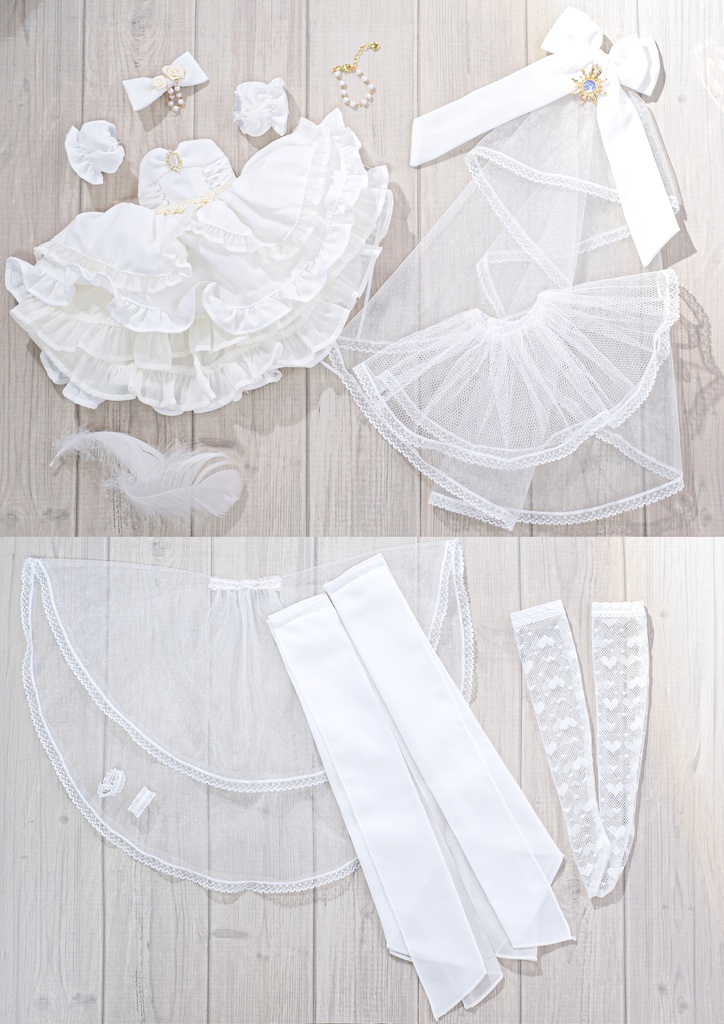 「零時のシラトリ」MDD・SDM・1/4サイズ通用 ドール服 10点セット