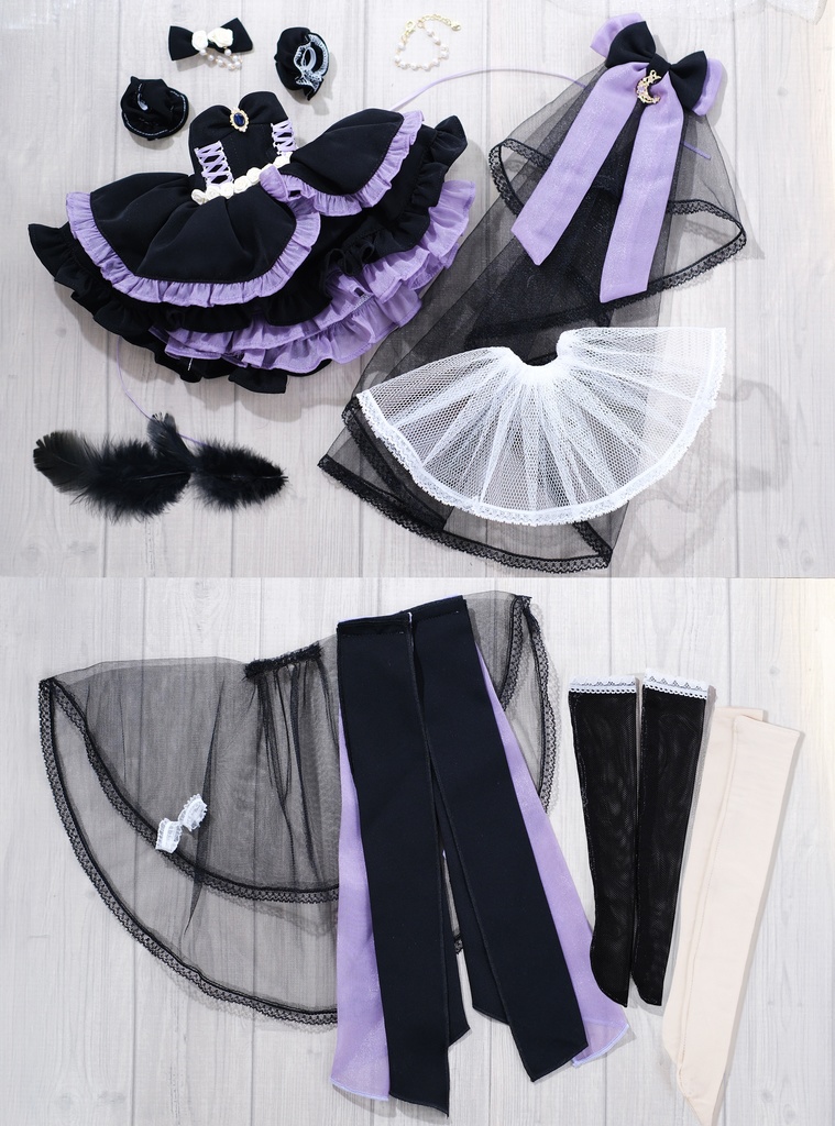 「零時のシラトリ」MDD・SDM・1/4サイズ通用 ドール服 10点セット