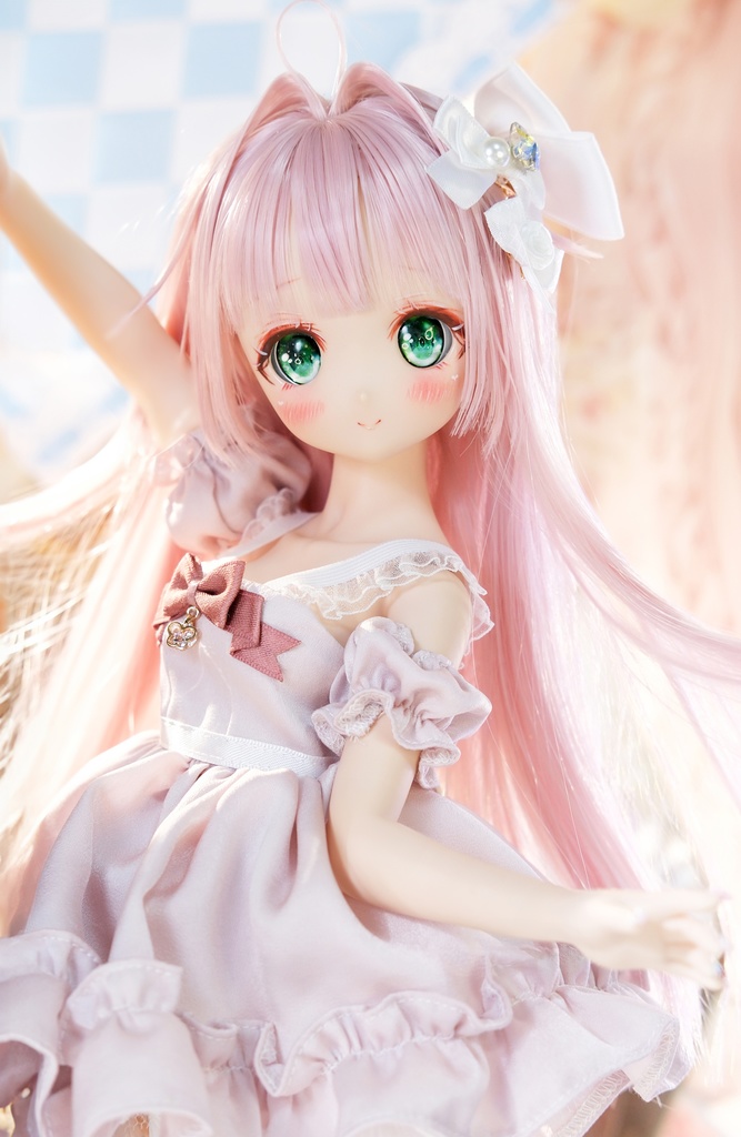 「微糖オルゴール」MDD・SDM通用 ドール服 ワンピース ソックス 7点セット