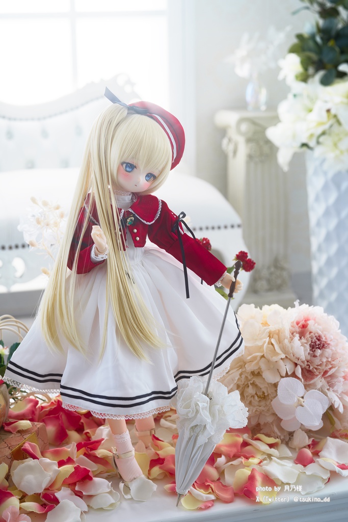 「エメラルドの扉」MDD・SDM通用 ドール服 ワンピース 8点セット