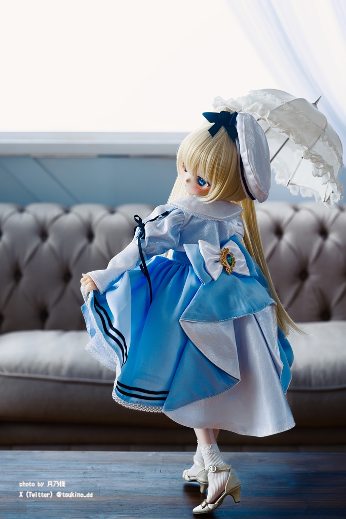 「エメラルドの扉」MDD・SDM通用 ドール服 ワンピース 8点セット